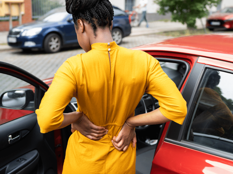 What are the symptos of back injuries